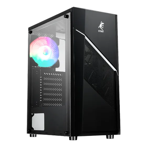 Case Gamer Strig Gekko  Atx 1 Fan Argb + Controlador
