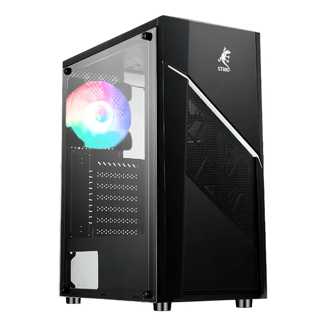 Case Gamer Strig Gekko  Atx 1 Fan Argb + Controlador