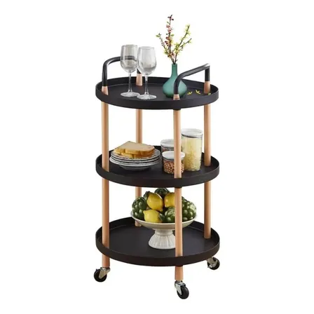 Carro Organizador De Cocina Con 3 Niveles Y Ruedas