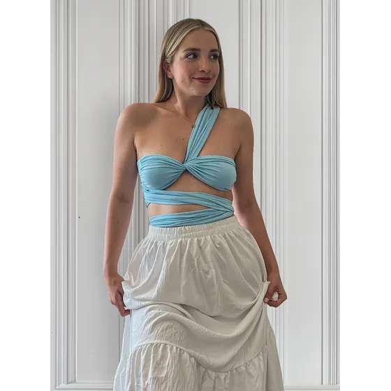 Crop Top Mujer Lucky Diamonds Elasticado Y Liso