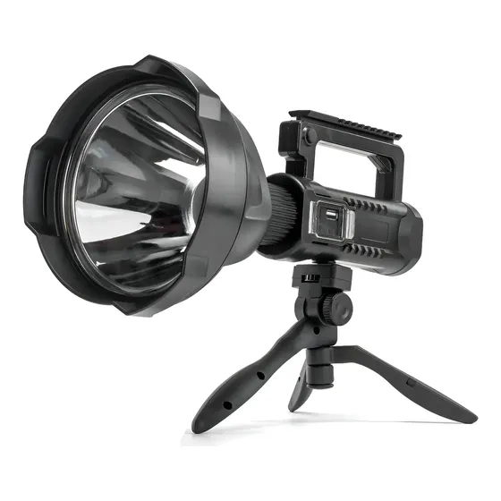 Linterna Foco Largo Alcance Maxwell Recargable Usb +trípode Color de la linterna Negro Color de la luz Blanco | Cuotas sin interés