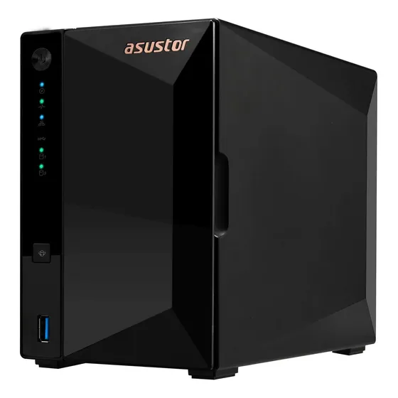 Case Hd 3,5 Sata Rede Nas P/2 Hd Asustor Drivestor 2 Pro Cor Preto