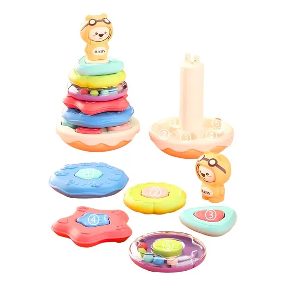 Juguete Para Bebes Didactico Torre Apilable 24pcs Montessori