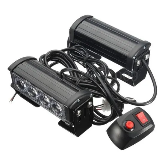 Par De Luces Estroboscópicas De 4 Módulos Led Con