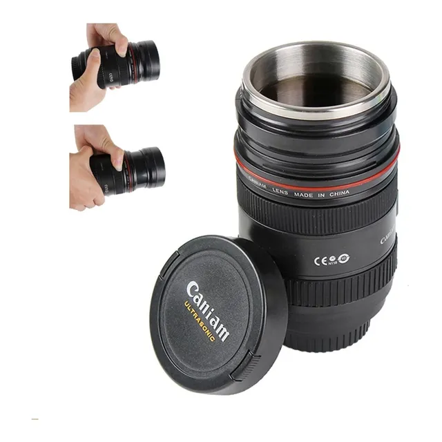Vaso Mug En Forma De Lente De Cámara Ef 24-70mm 