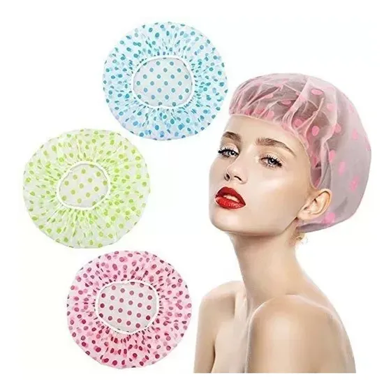 Gorros Cofias Plásticos Baño Ducha Impermeable