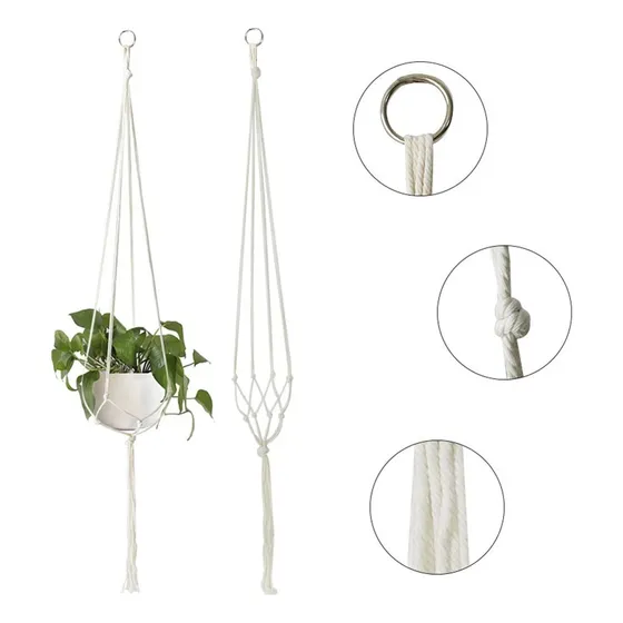 Porta Maceteros Macramé Flores Plantas Decoración Colgante