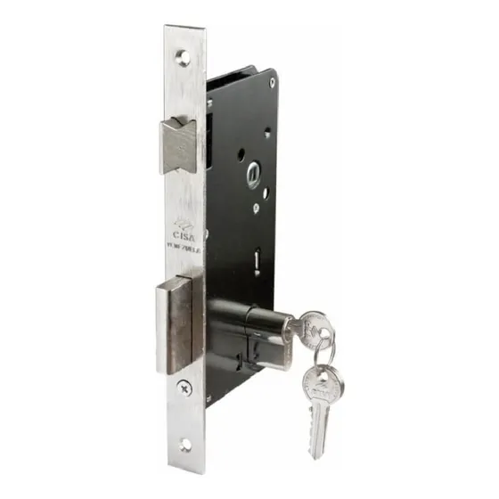 Cerradura Para Empotrar 60 Mm 2 Pases Cisa