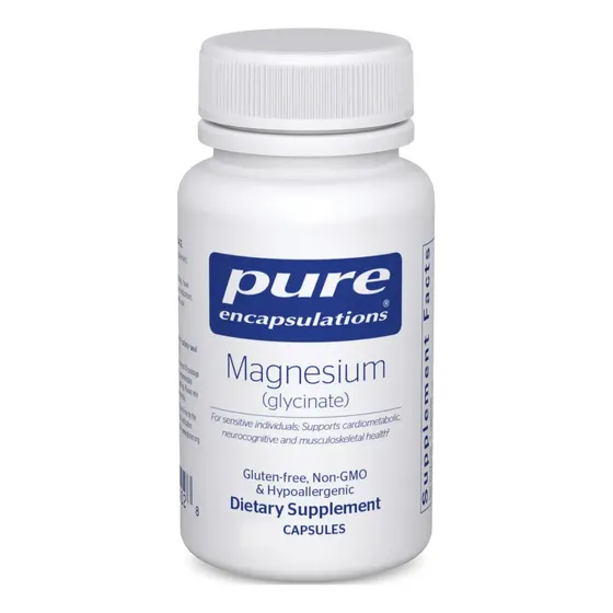 Magnesio Glicinato Apoyo Al Metabolismo Pure Encapsulations Sabor Sin Sabor | Cuotas sin interés