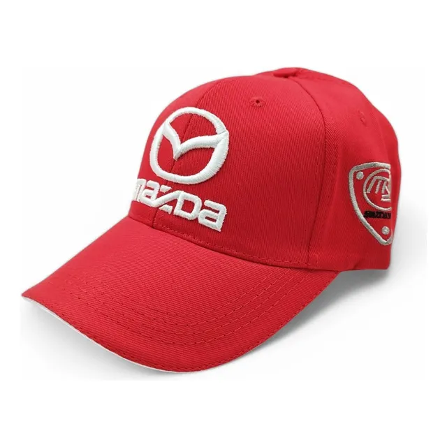 Gorra Mazda Hombre Mujer Negro Bordado Blanco En Logo