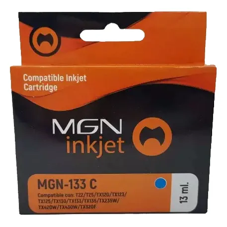 Cartucho Alternativo Magna T22 T25 Tx125 Mgn-133 Cyan 13ml