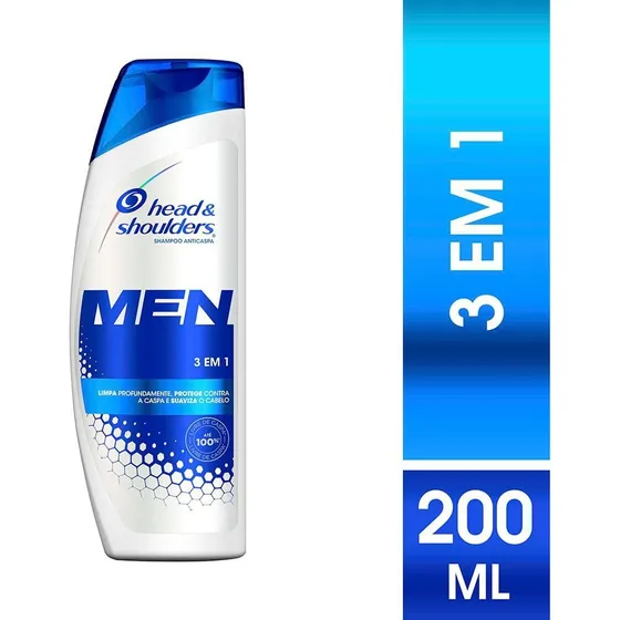  Shampoo Anticaspa Men 3x1 Head & Shoulders 200ml