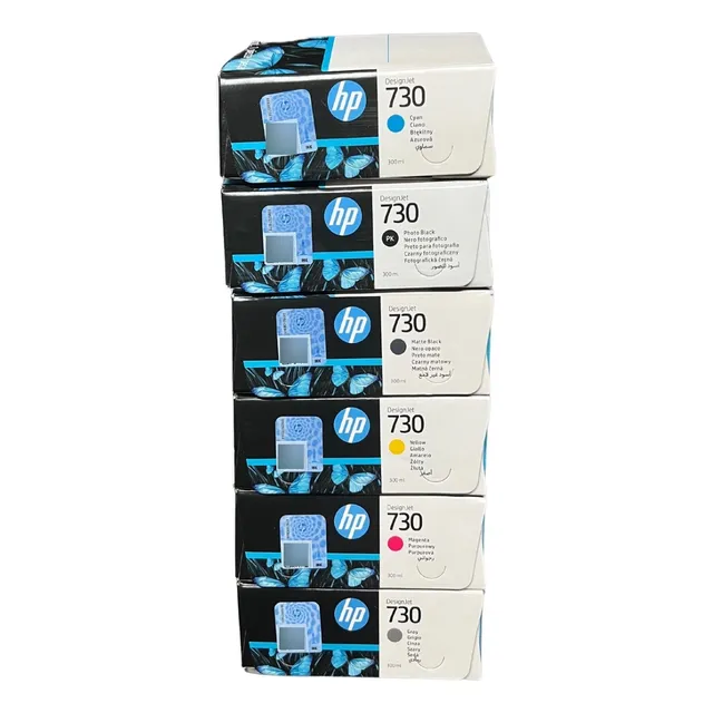 Paq 6 Pzas Cartucho De Tinta 730. 300 Ml