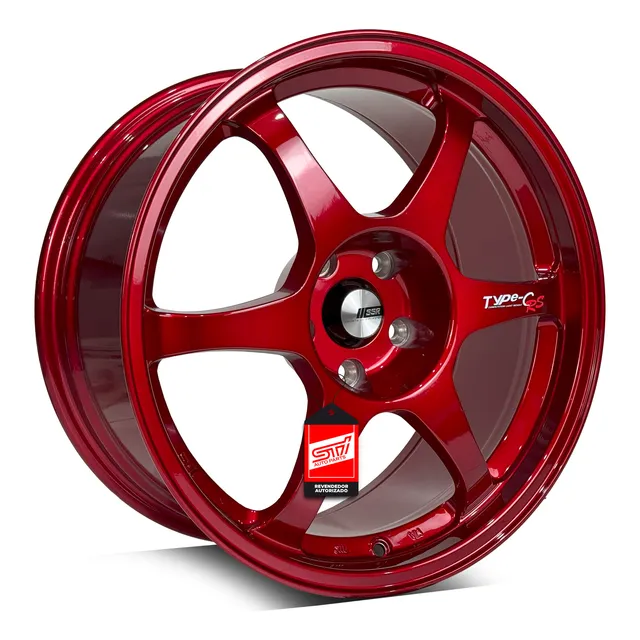 Jogo Roda Esportiva Ssr Type-c 18x8.5 5x114 Vermelho 8.3kg