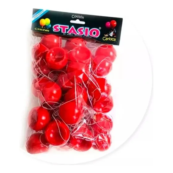 Nariz Payaso De Plastico Con Elástico X36