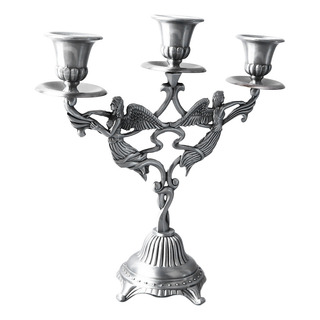 Candelabro Metálico Para Candelabro, Diseño Antiguo, 3 Brazo Candelabro Metálico Para Candelabro, Diseño Antiguo, 3 Brazo