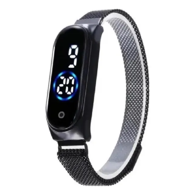 Reloj Digital Tactil Imantado Tipo Pulsera