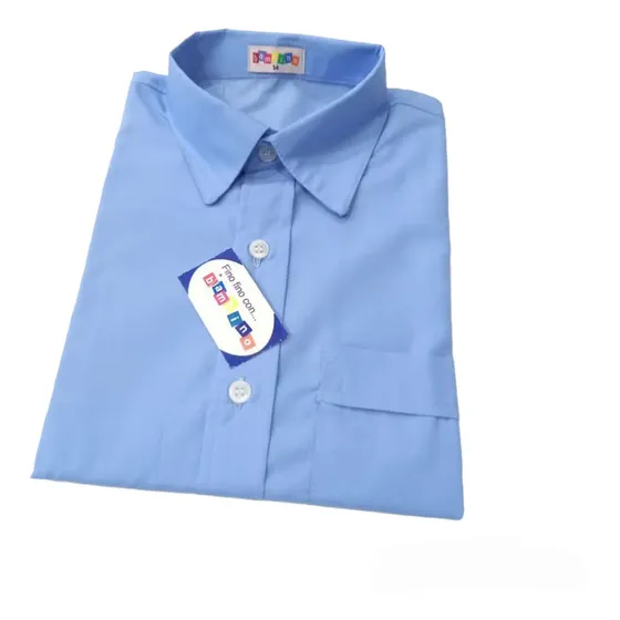 Camisa Azul Escolar Bambino