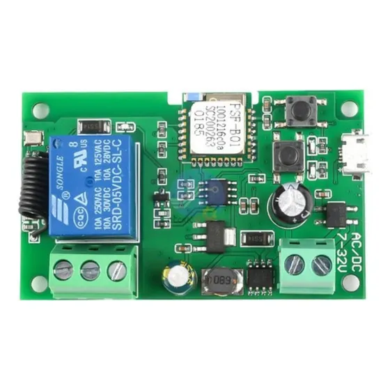 Sonoff Wifi Relé Dc5v-12v-32v Função Pulso E Travado