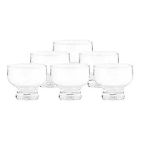 Set 6 Copas Helado Ice Cream 225 Cc Color Transparente