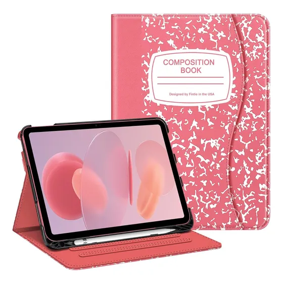 Funda Fintie Para iPad 10.9  2022 Piel Vegana Libreta Rosa
