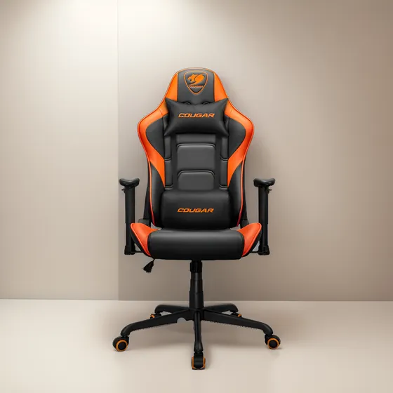 Silla Gamer Cougar Armor Elite Soporta Hasta 120kg Naranja