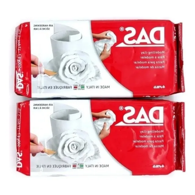 Arcilla Para Modelar Blanca 500g 2 Pack