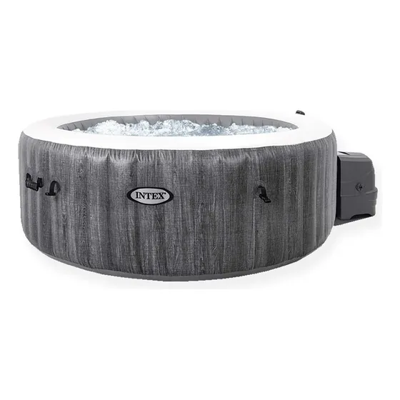 Spa Jacuzzi Inflable Intex 28440 Hidromasaje Terapia Burbujas Greywood Deluxe 4 Personas 196X71 Cm