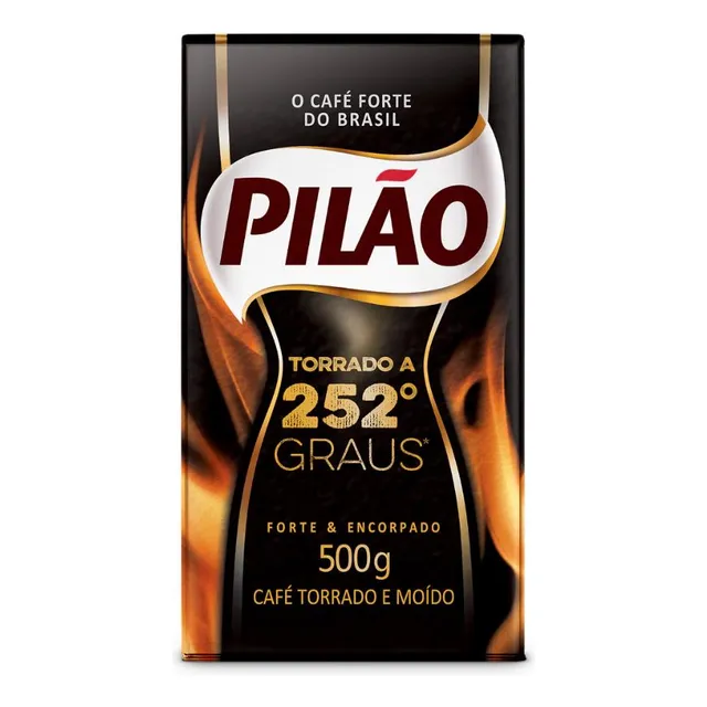 Café Pilão Torrado A 252 Graus Embalado A Vácuo 500g