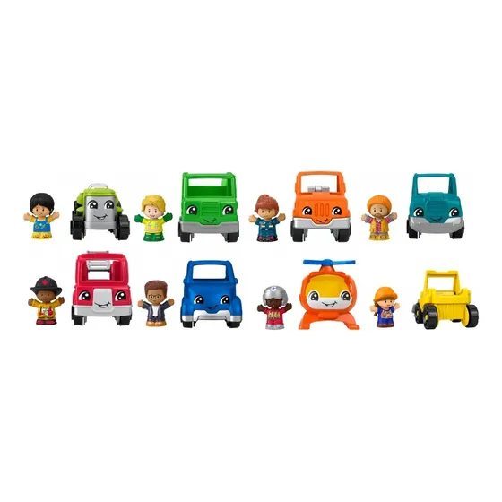 Carrito Fisher Price Little People Con Personaje Surtido