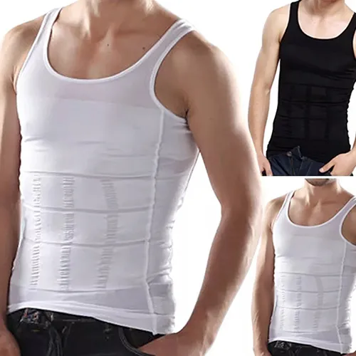 Camiseta Reductora Masculina Para Moldear Abdomen Y Pecho