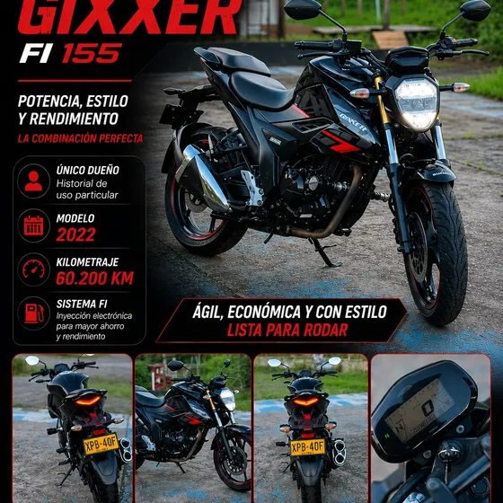 Vendo Suzuki Gixxer Fi Unico Dueño