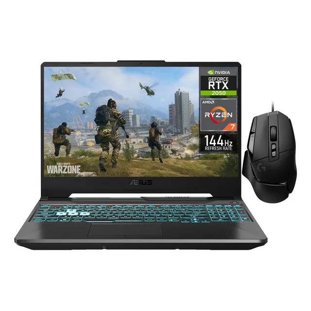 Laptop Gamer Asus Tuf Gaming A15 Nvidia Geforce Rtx 2050 Amd Ryzen 7 16gb Ram 512gb Ssd Windows 11 Home Mouse Gamer Logitech G502