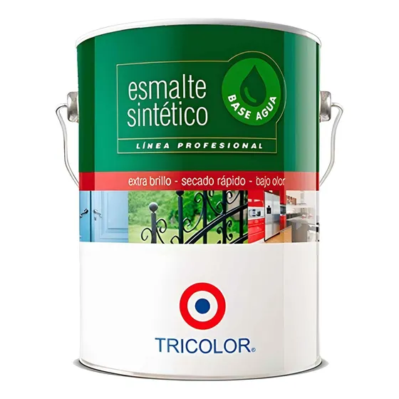 Esmalte Sintetico Base Agua Prof 1 Gl Azul Pacífico Tricolor