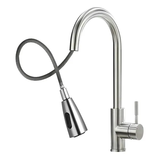 Llave Para Lavaplatos Extraíble Mezcladora Acero Inoxidable 