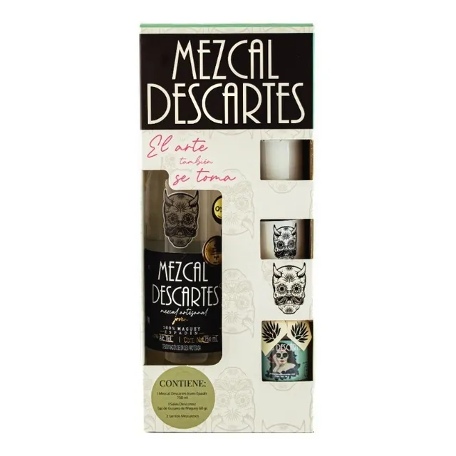 Kit Descartes: Mezcal Descartes, Sal De Gusano, Tarritos