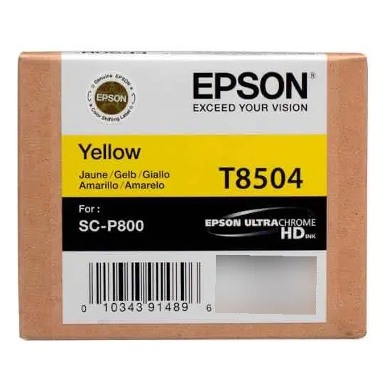 Cartucho Tinta Epson T8504 Amarillo Original