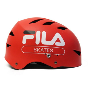 Casco Patines Fila Rojo Pro Ajustable Talla Md (54-58cm) Casco Patines Fila Rojo Pro Ajustable Talla Md (54-58cm)