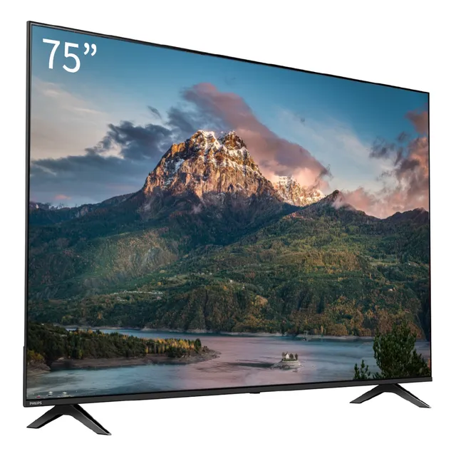 Smart Tv Philips 75 4k Ultra Hd Led 60hz Google 75pul7552/f7