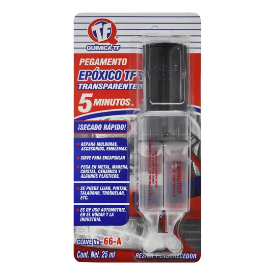 Pegamento Epoxico Tf Transparente 2-t-28 Quimica Tf