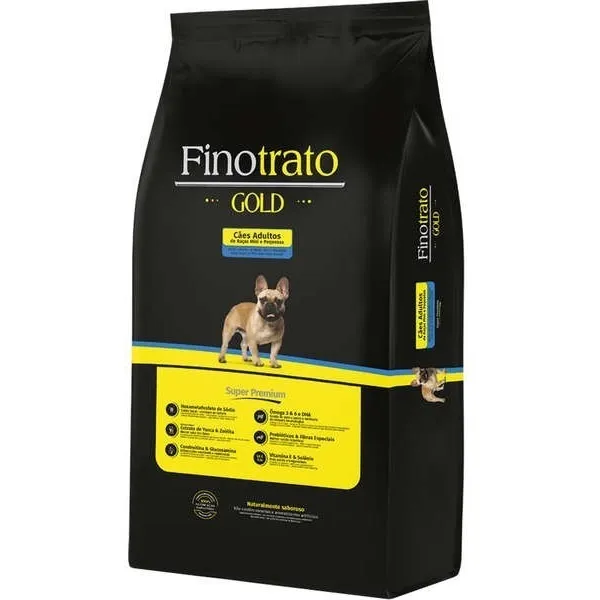 Alimento para perros Super Premium para razas pequeñas, color dorado, 10,1 kg, Finotrate