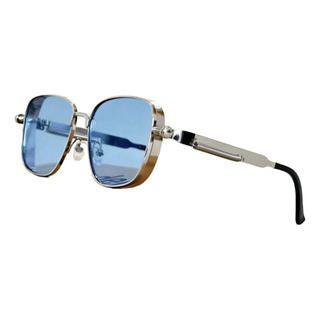 Lentes Sol Cuadrados Metal Johny Deep Vintage Azul Lentes Sol Cuadrados Metal Johny Deep Vintage Azul