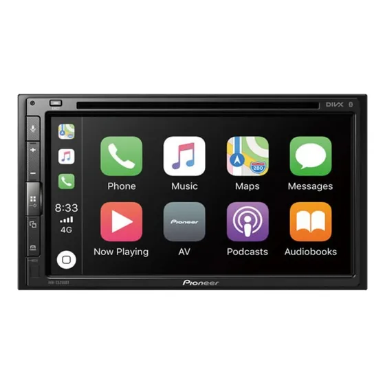Autoestereo Pantalla Pioneer Carplay Android Bt Avh-z5250bt Color Negro
