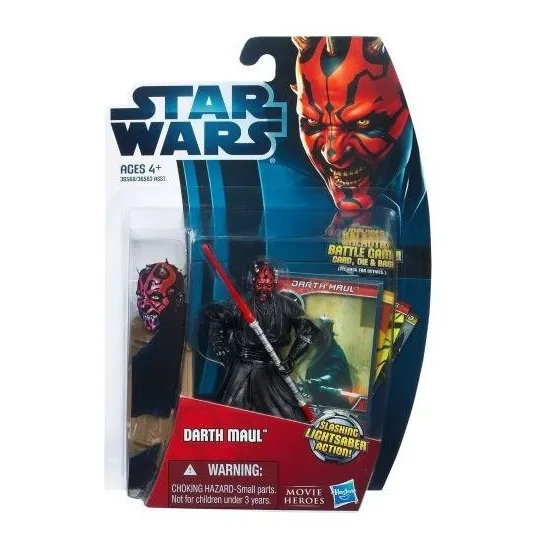 Figurita Darth Maul Star Wars Con Sable De Luz 3 75 