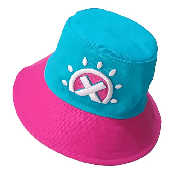 Chapeu Chopper X Lindo Azul E Rosa