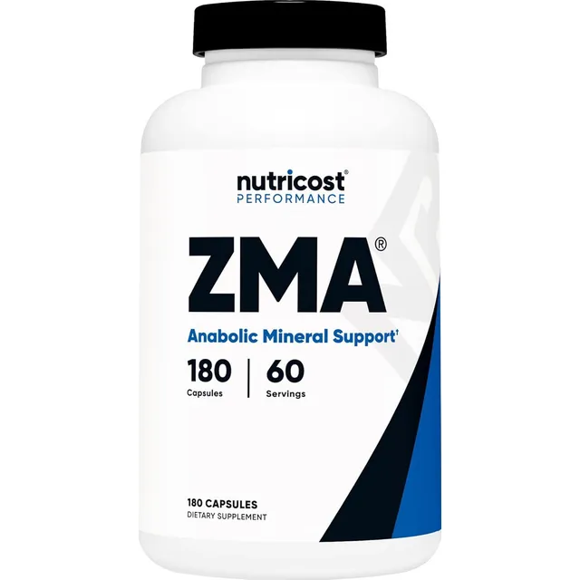 Nutricost Zma Cápsulas Zinc Magnesio Vitamina B6 Sabor Natural