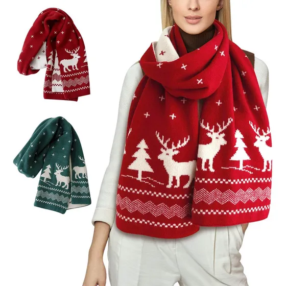 Bufanda De Navidad Suave Bufanda Para Mujer Y Hombre