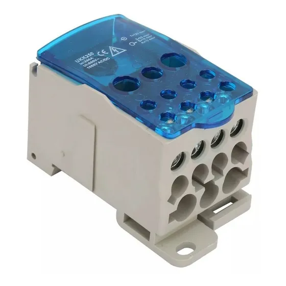 Block De Distribución Riel Din 250 Amperes 690v Ukk-250a