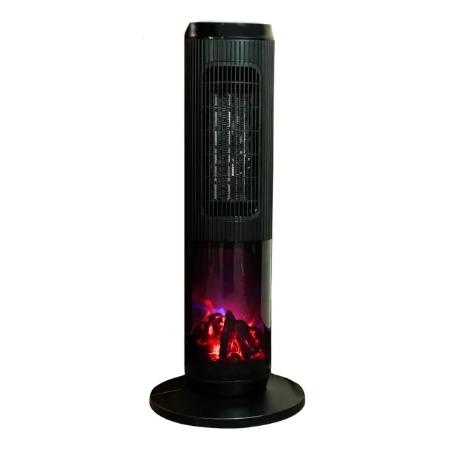 Calefactor Portatil Simil Fuego Leña Realista 3d Estufa