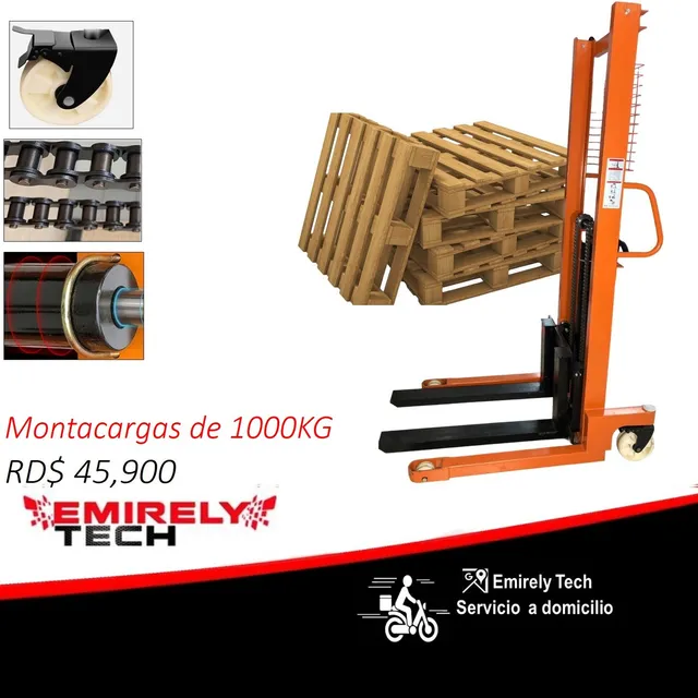 Montacargas Grua Guinche Carretilla Elevadora Manual